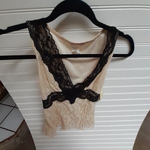 Vol 1 lace trim tank top